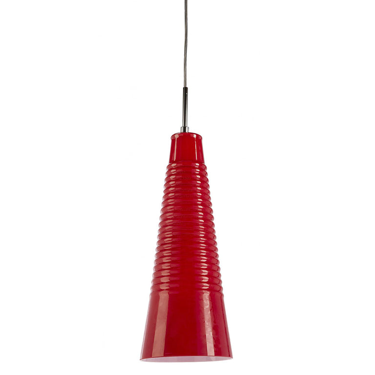 Rangio 1 Light Pendant Red - RANGIO-RED