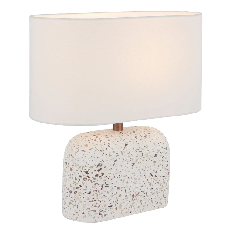 Reano Small Table Lamp White - REANO TL-WHTRZIV