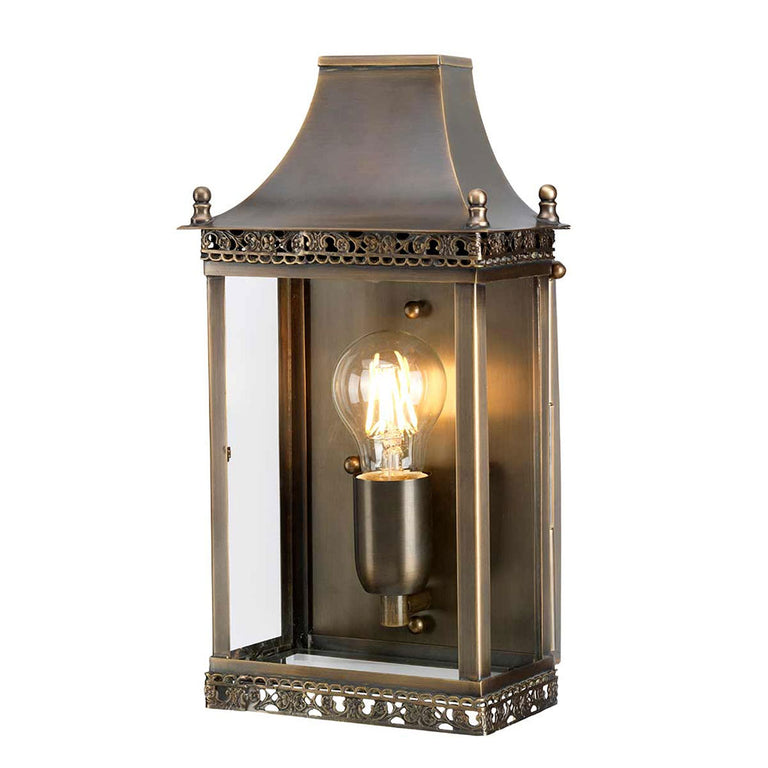 Regents Park Wall Lantern Aged Brass - REGENTS-PARK-BR