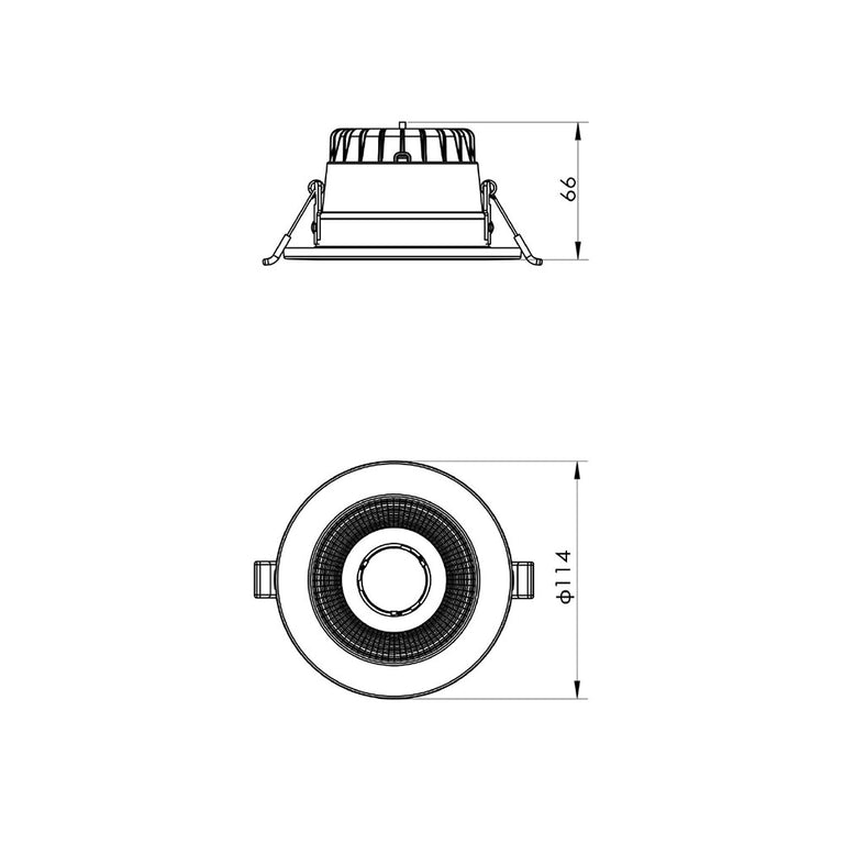Renmark 10W LED Dimmable Downlight White / Tri-Colour - S9081R10TC/WH