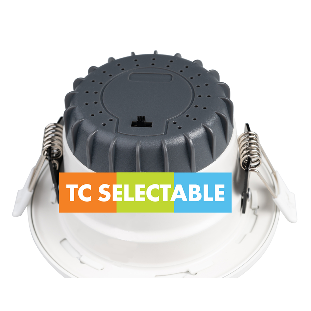 Renmark 10W LED Dimmable Downlight White / Tri-Colour - S9081R10TC/WH
