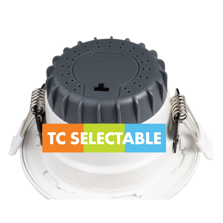 Renmark 10W LED Dimmable Downlight White / Tri-Colour - S9081R10TC/WH