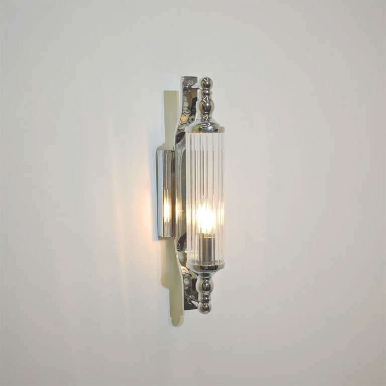 Rodillo Interior Tubular Clear Glass Wall Light Chrome - RODILLO2