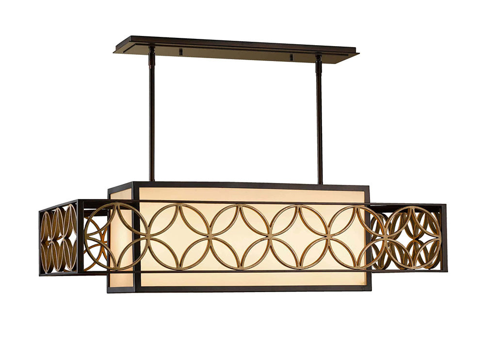 Remy 4 Light Chandelier Heritage Bronze & Parisienne Gold - FE-REMY-P-A