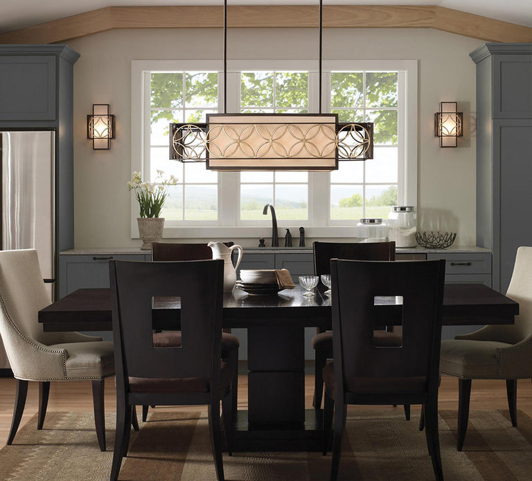 Remy 4 Light Chandelier Heritage Bronze & Parisienne Gold - FE-REMY-P-A