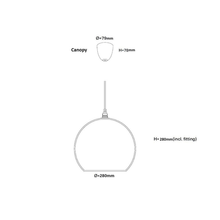 Rowan Large Pendant Matt Silver / Deep Blue - LA101633