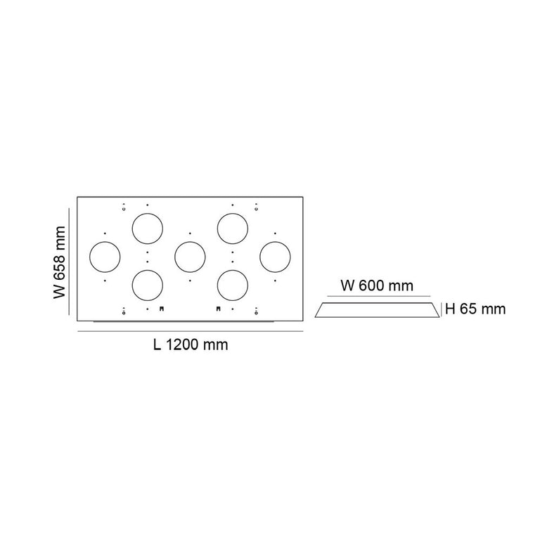 Surface Mounted 658mm x 1200mm Frame Panel Trim White - S612FM