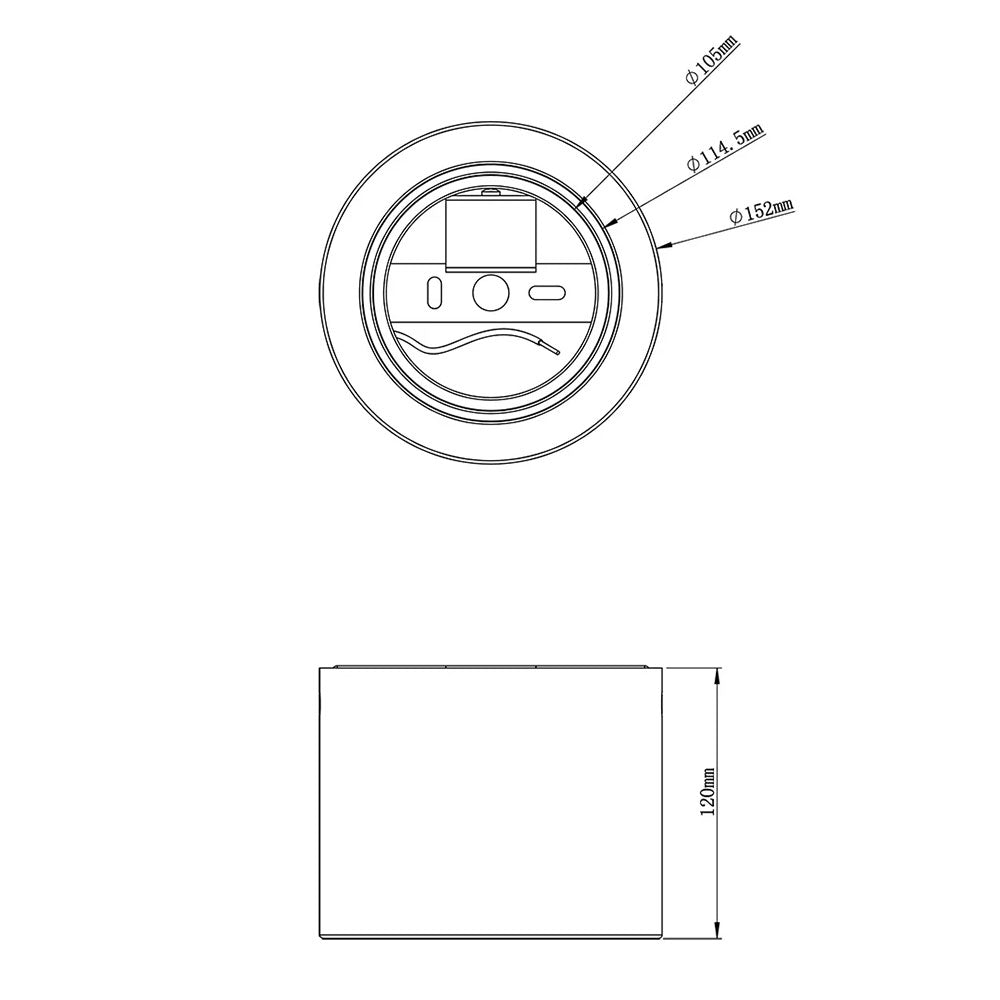Surface Can 92 White - S9063SMC/MWH
