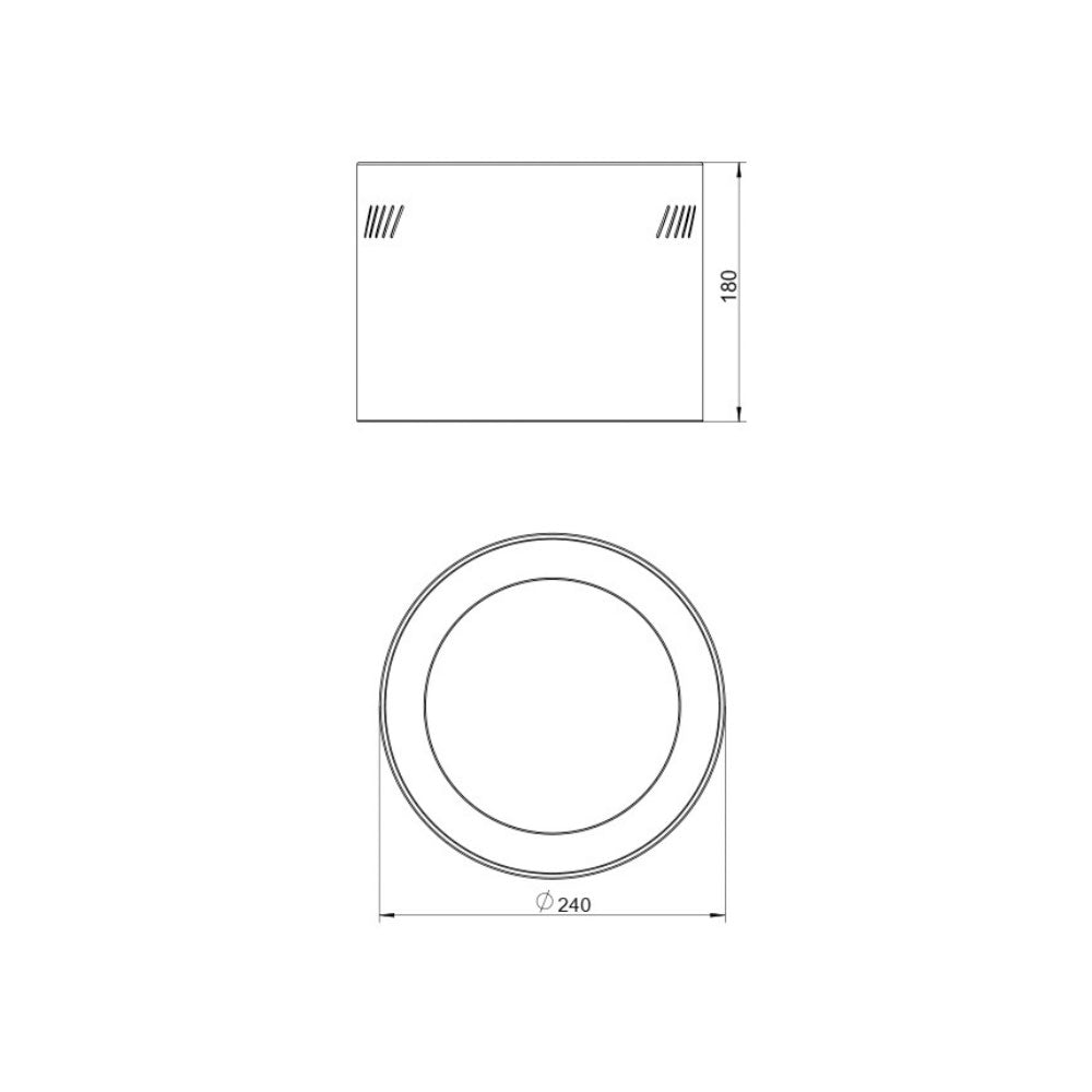 Surface Can 195 Black - S9075SMC/BK