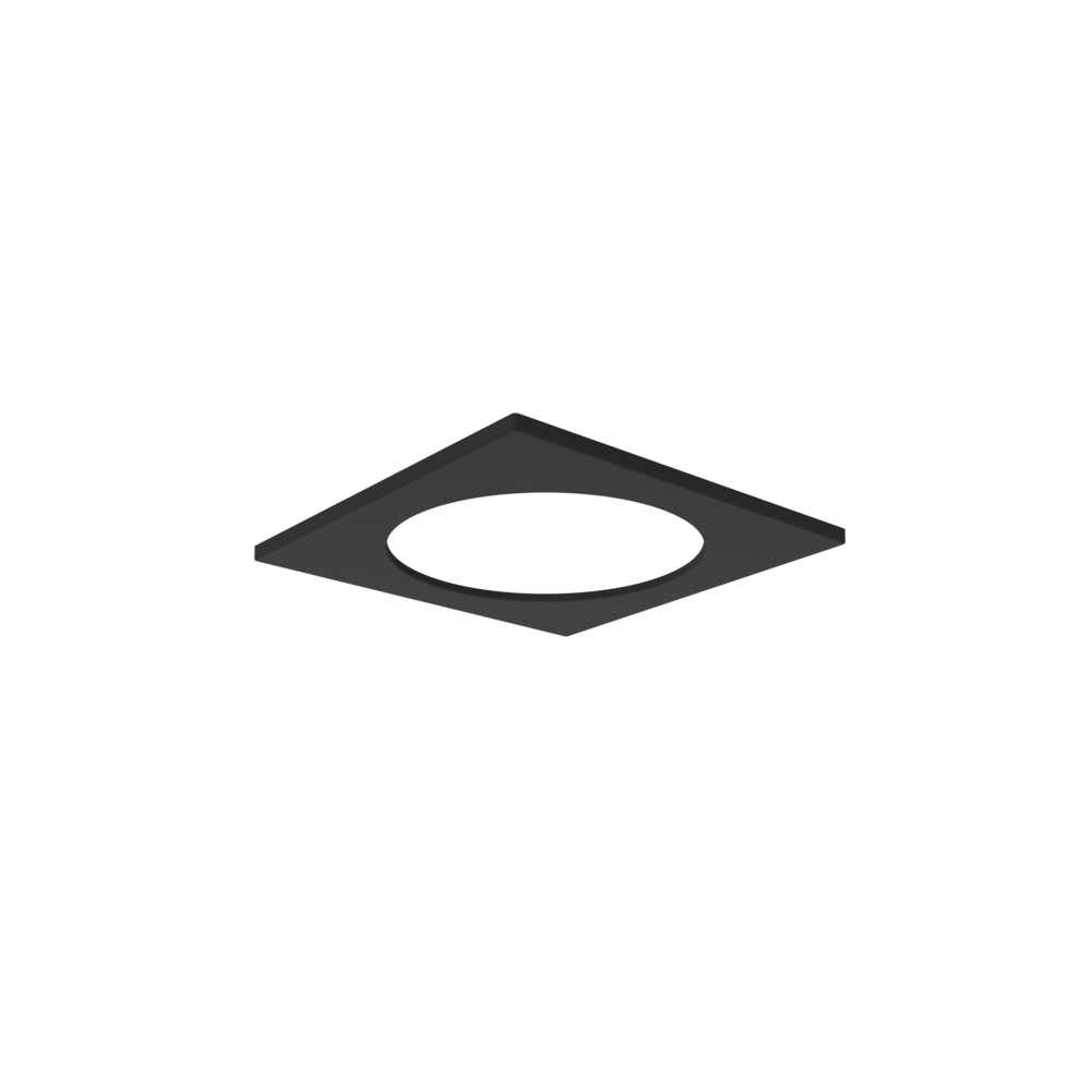 Renmark 35W / 50W LED Downlight Black Square Plate / Tri-Colour - S9084R50TC/DP + S9084SQ/BK/P