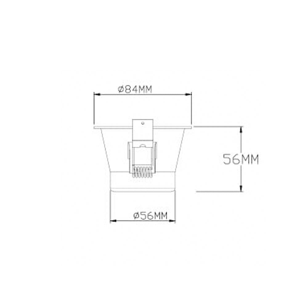 Parkes 8W Dimmable LED Downlight With Tilt Function White / Tri-Colour - S9142TC/WH