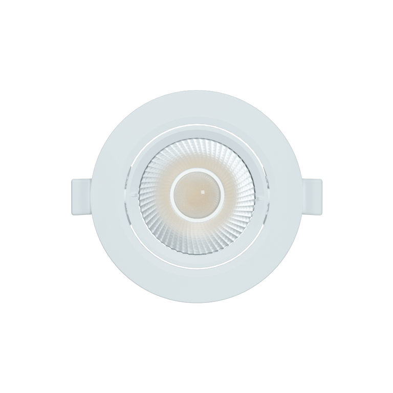 Coolum Plus 6W Centre Tilt Dimmable LED Downlight White / Tri-Colour - S9167TC/WH