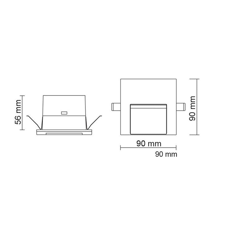 Ambience 1W LED Steplight White / Warm White - S9313