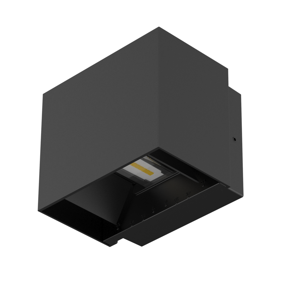 Cube II 10W LED Up/Down Wall Light Black / Daylight - S9320NDL/BK