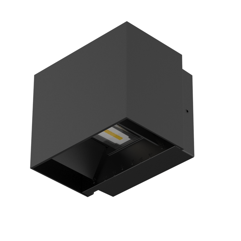 Cube II 10W LED Up/Down Wall Light Black / Daylight - S9320NDL/BK