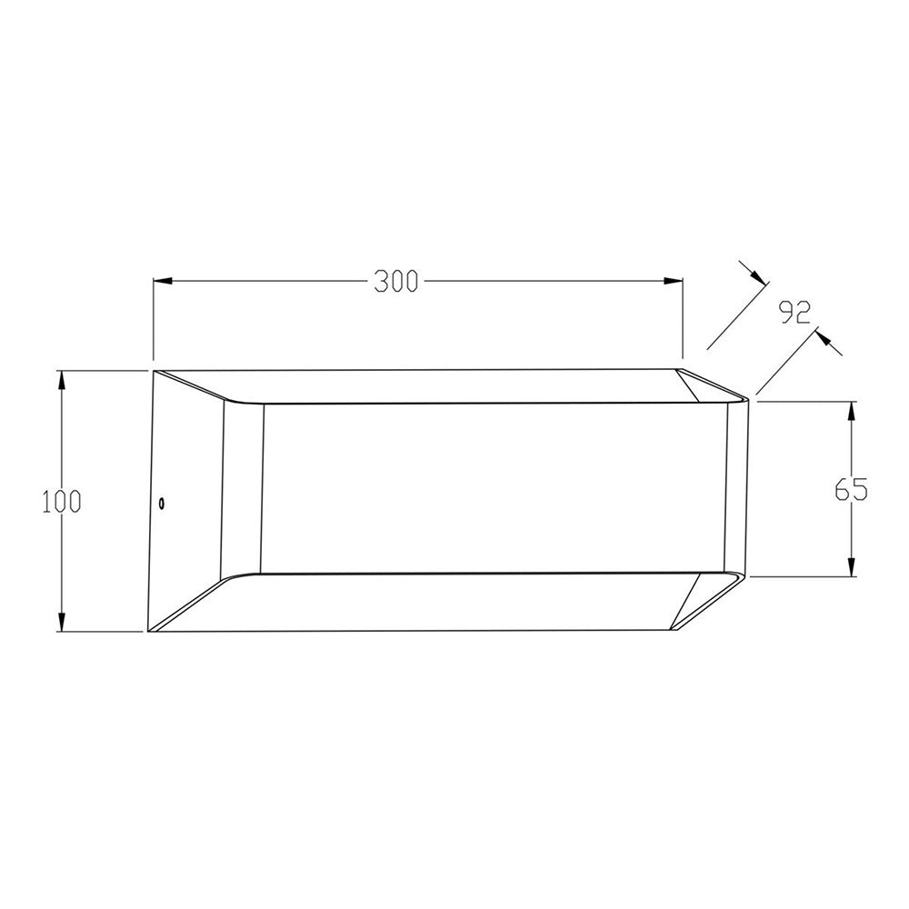 Lounge III 18W LED Up/Down Wall Light White / Daylight - S9327/300NDL/WH