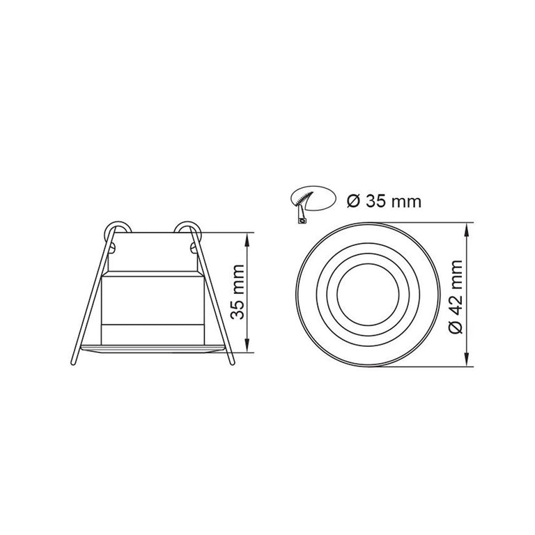 Star Spot 4W LED Downlight White / Cool White - S9361CW/WH