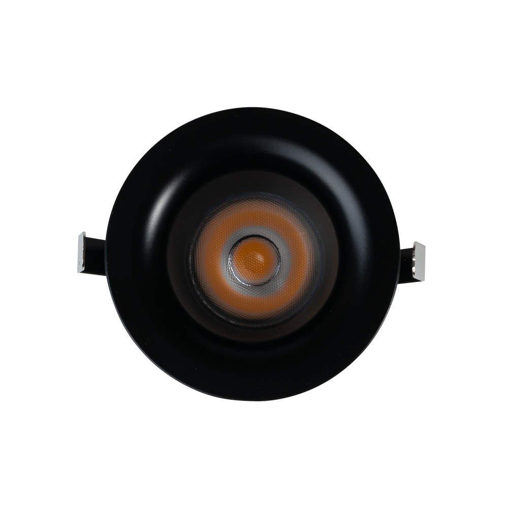 Star Spot II 7W LED Dimmable Downlight Black / Warm White - S9363WW/BK
