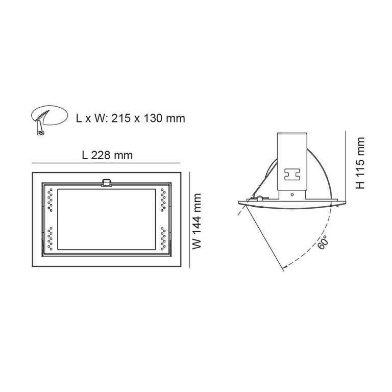 Albany 36W/28W LED Shop Light Silver / Tri-Colour - S9514TC SL