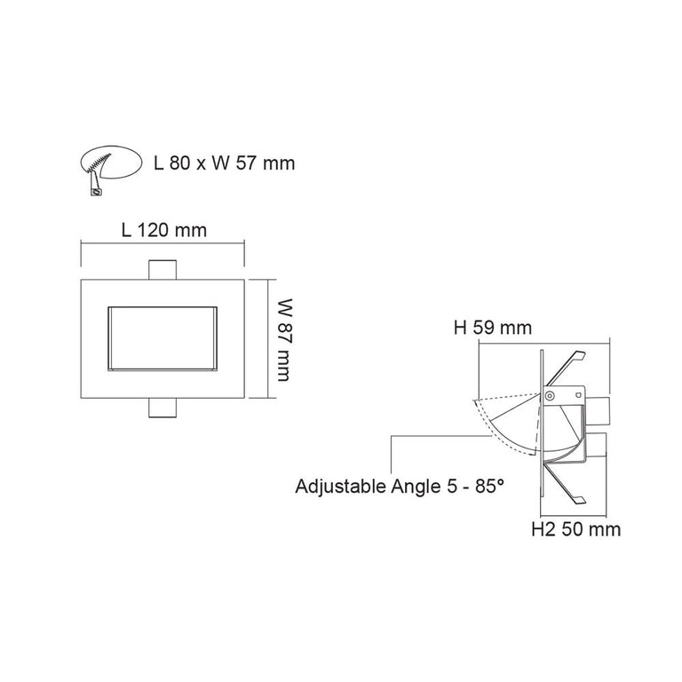 Beacon 3W LED Recessed Step Light Warm White - S9515