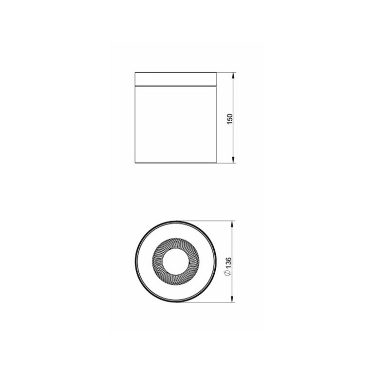 Airlee 30W IP65 Surface Mount Downlight White / Tri-Colour - S9605/85/30TC/WH