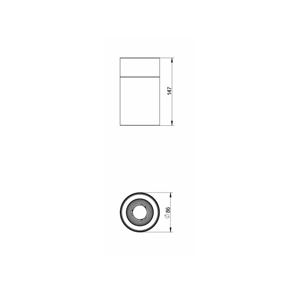 Airlee 15W IP65 Surface Mount Downlight White / Tri-Colour - S9605/85/15TC/WH