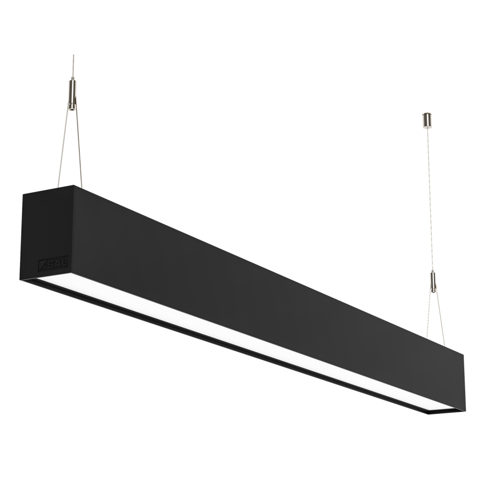 Titan 80W LED Connectable Profile Black / Tri-Colour - S9776/80TC/BK