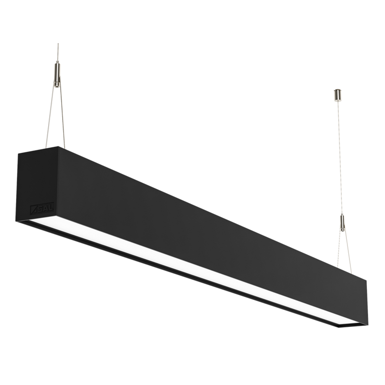 Titan 80W LED Connectable Profile Black / Tri-Colour - S9776/80TC/BK