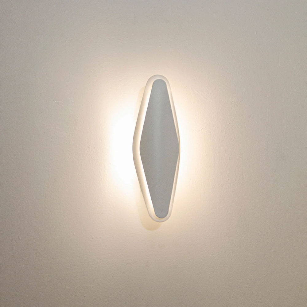Santiago 12W LED Interior Oval Dimmable Wall Light White / Tri-Colour - SANTIAGO