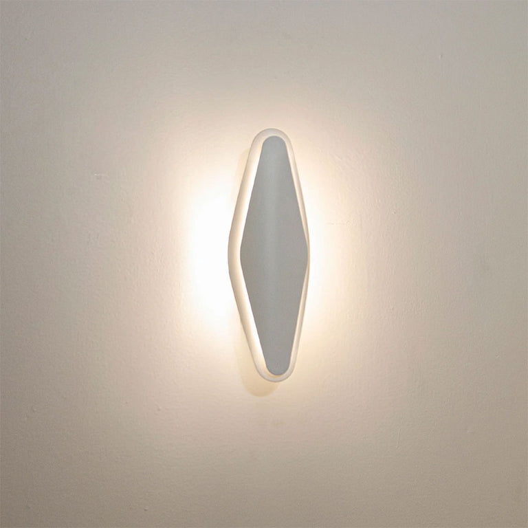 Santiago 12W LED Interior Oval Dimmable Wall Light White / Tri-Colour - SANTIAGO