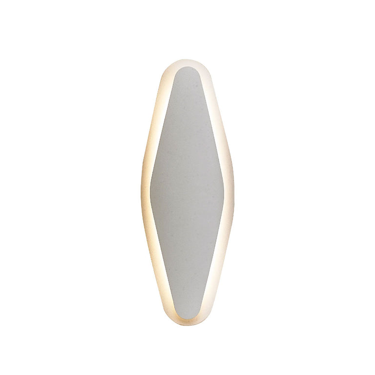 Santiago 12W LED Interior Oval Dimmable Wall Light White / Tri-Colour - SANTIAGO
