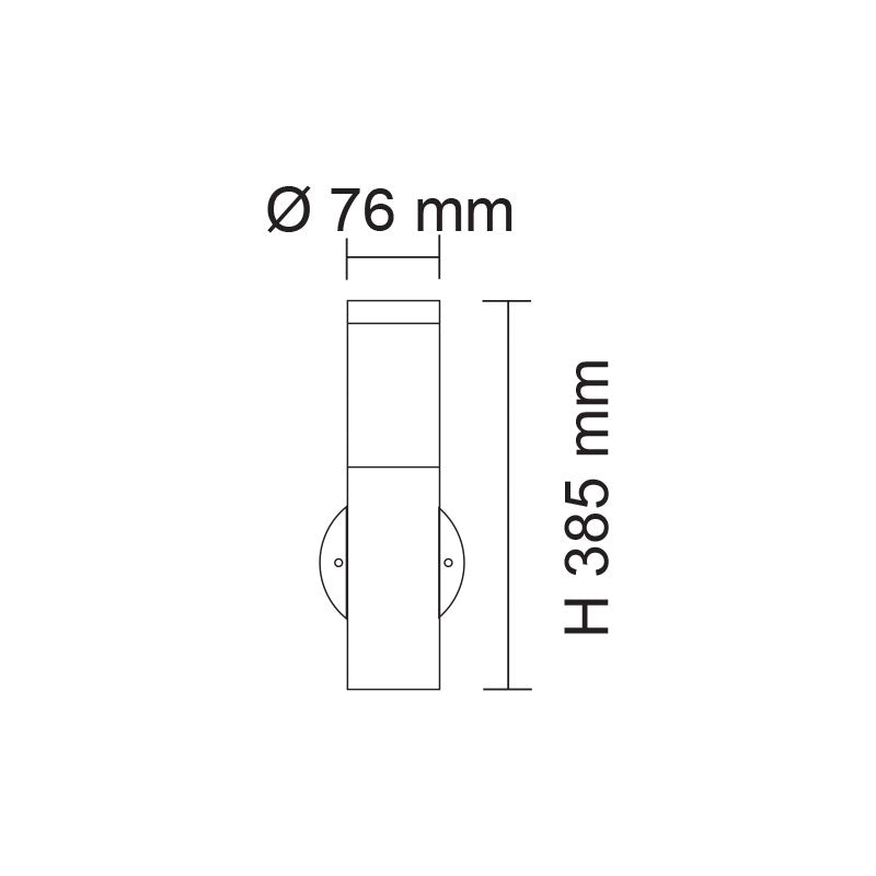 Murray I Exterior Wall Light Black - SE7009 BK