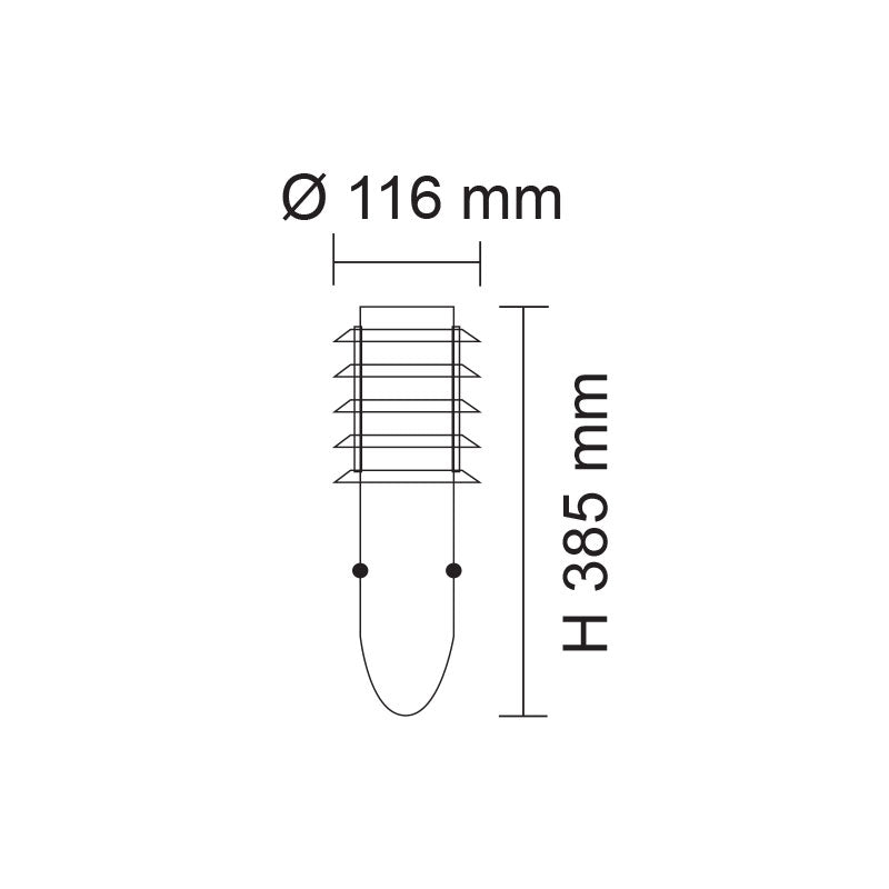 Murray I Exterior Wall Light Black - SE7016 BK
