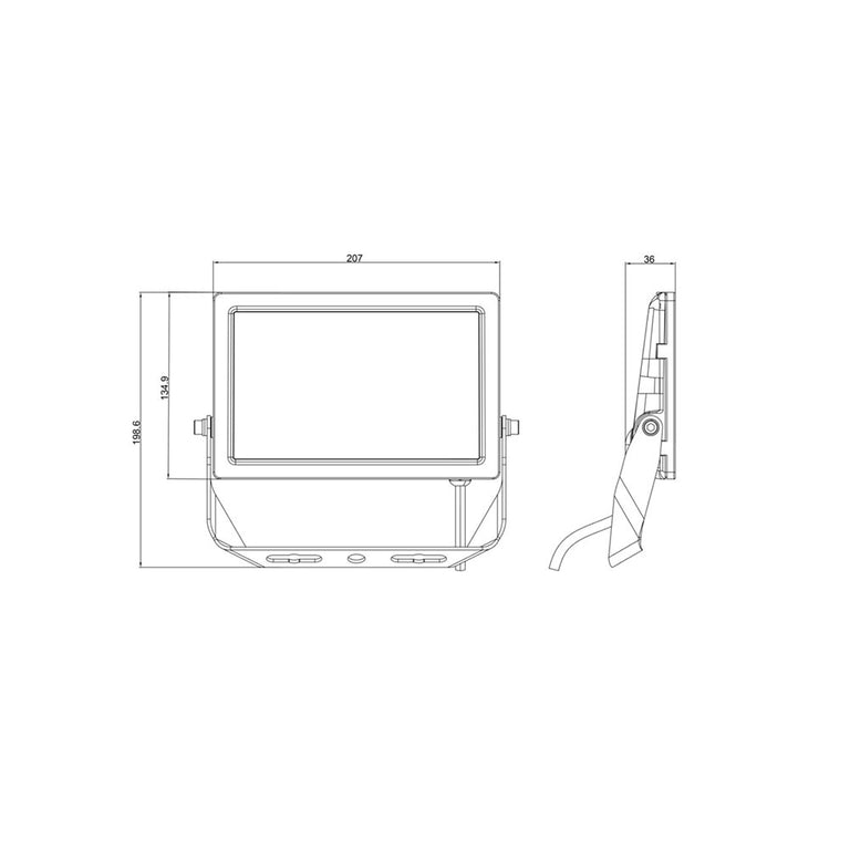 Starpad II 30W LED Floodlight White / Tri-Colour - SE7071/30TC2WH