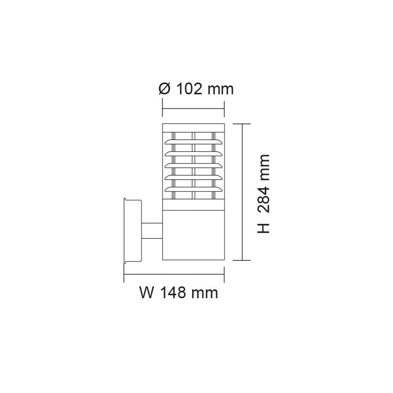 Swan Exterior Wall Light Stainless Steel - SE7085