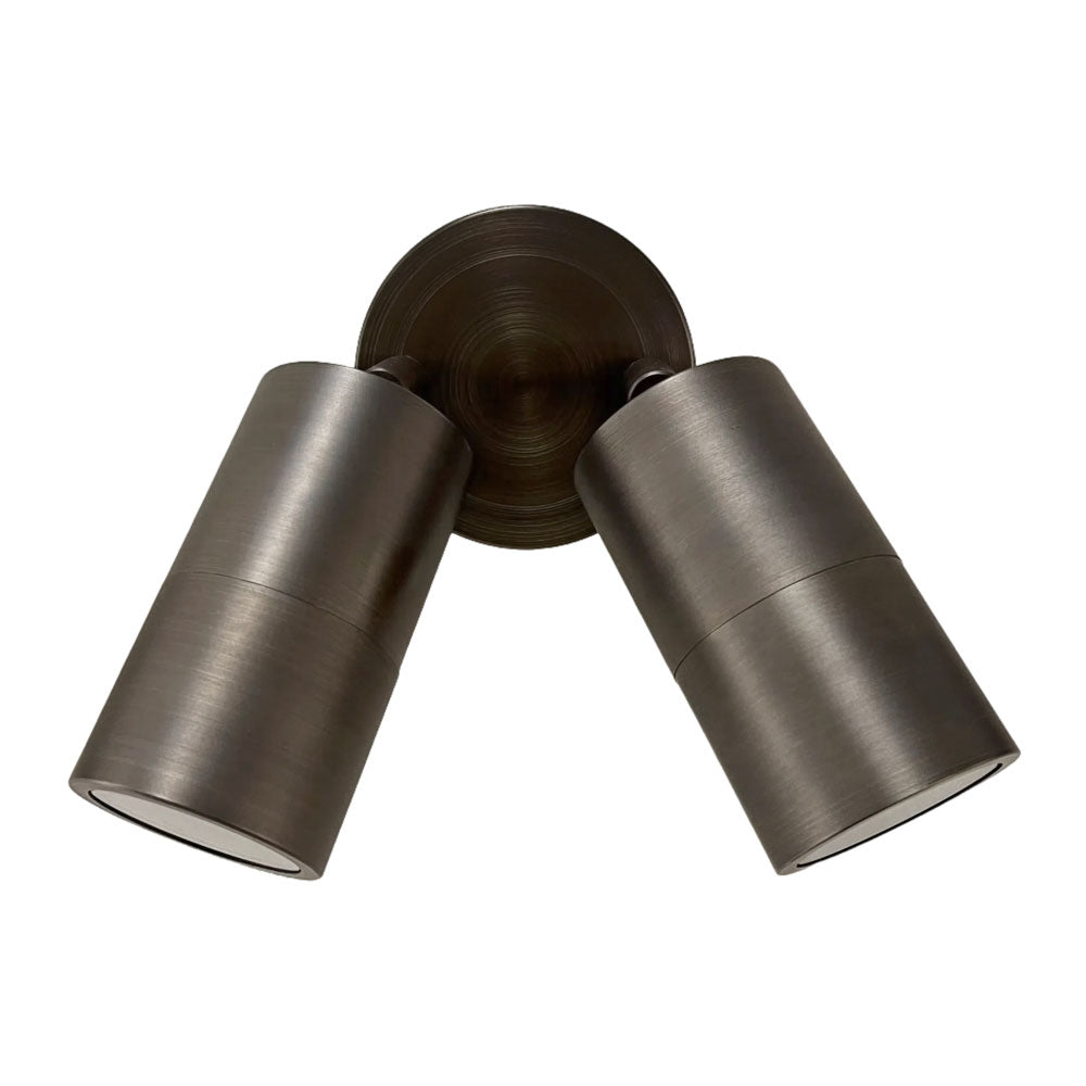 Bondi Dzine TA 2 x 4W Adjustable LED Wall Pillar Light Antique Brass / Tri-Colour - SE7124TC/AB