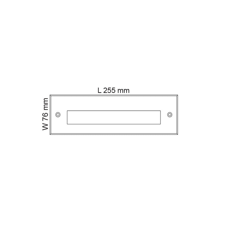 Maxi 7W LED Plain Bricklight Stainless Steel / Cool White - SE7139CW