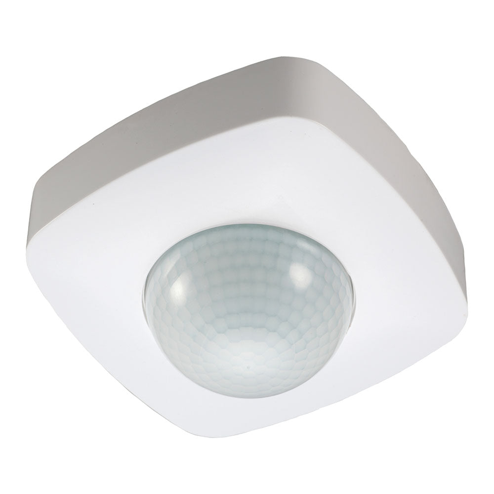 Square Surface Mount PIR Sensor 360° 16A White IP65 - 66033
