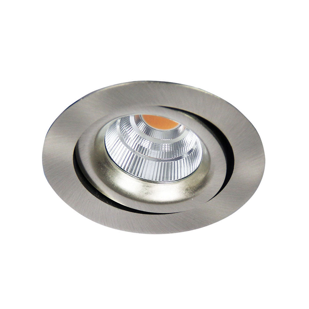 Gyro 7W Dimmable LED Downlight Brushed Chrome / Warm White - SG70221BS
