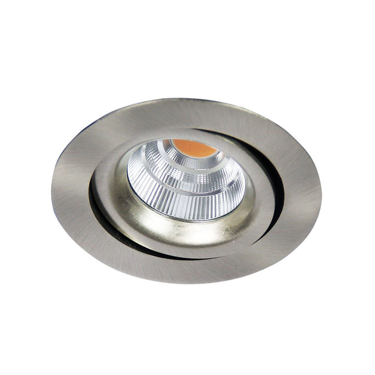 Gyro 7W Dimmable LED Downlight Brushed Chrome / Warm White - SG70221BS