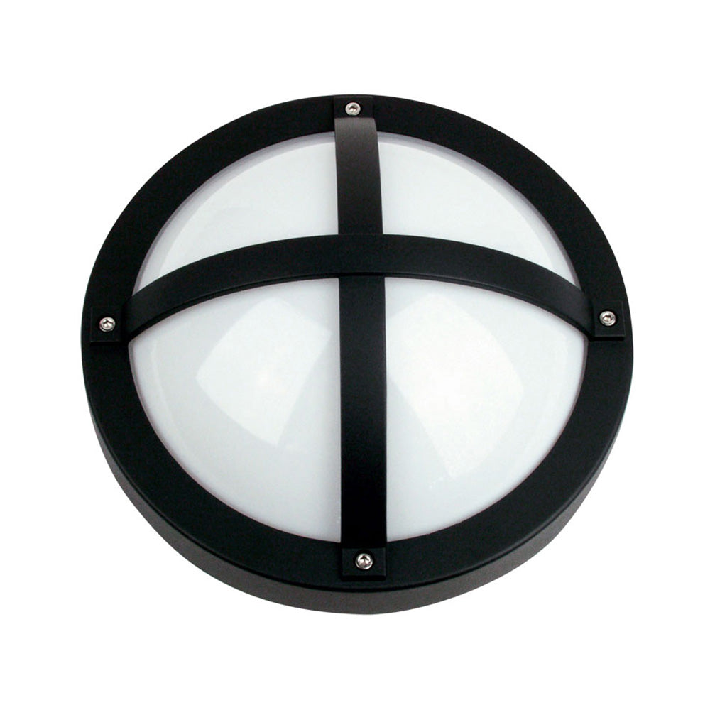 Solo 1 Light Round Cross Bunker Light Black - SG70550BK