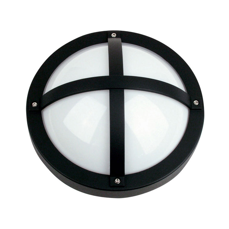 Solo 1 Light Round Cross Bunker Light Black - SG70550BK