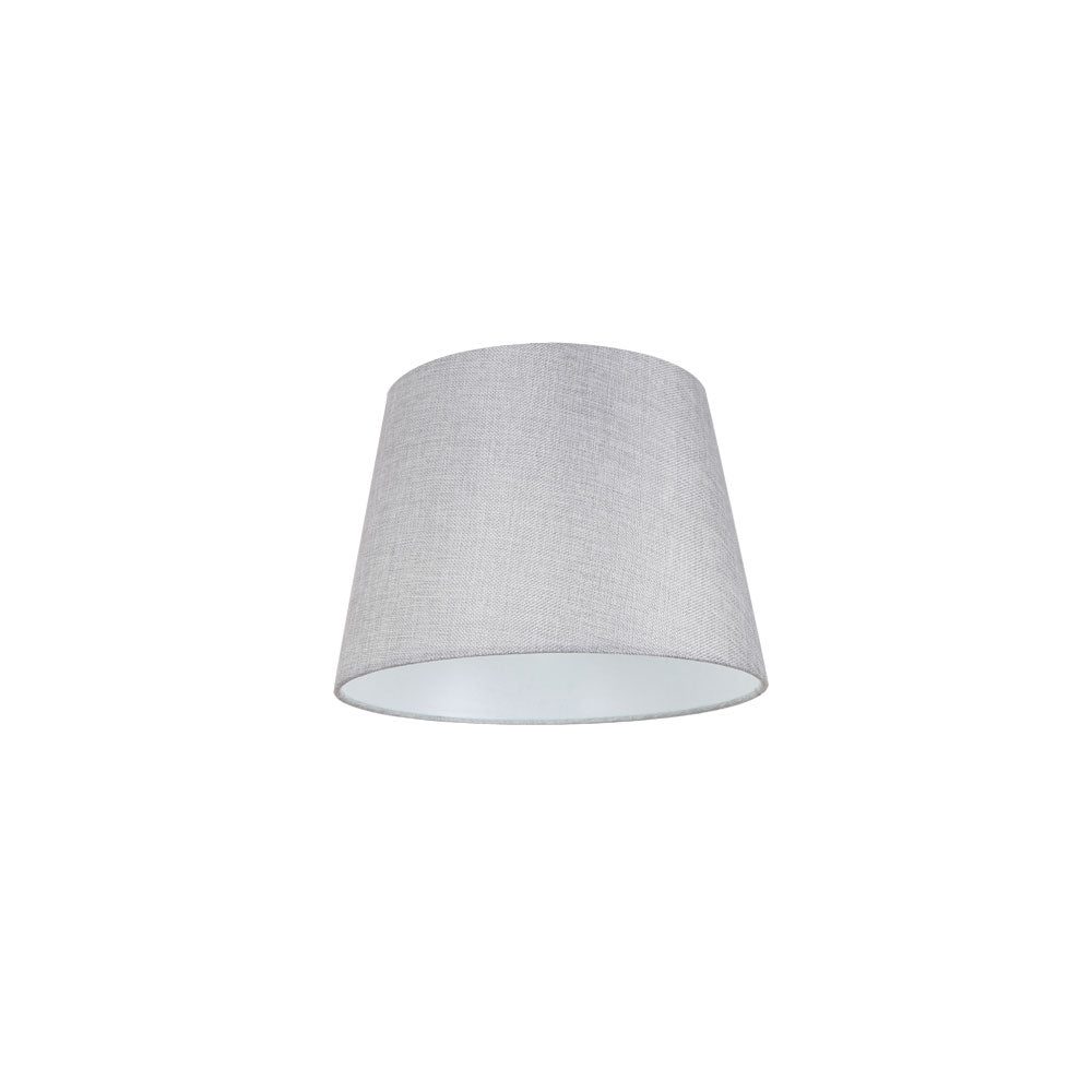 Linen 12" Slant Shade DIY Batten Fix Grey - SHADE07