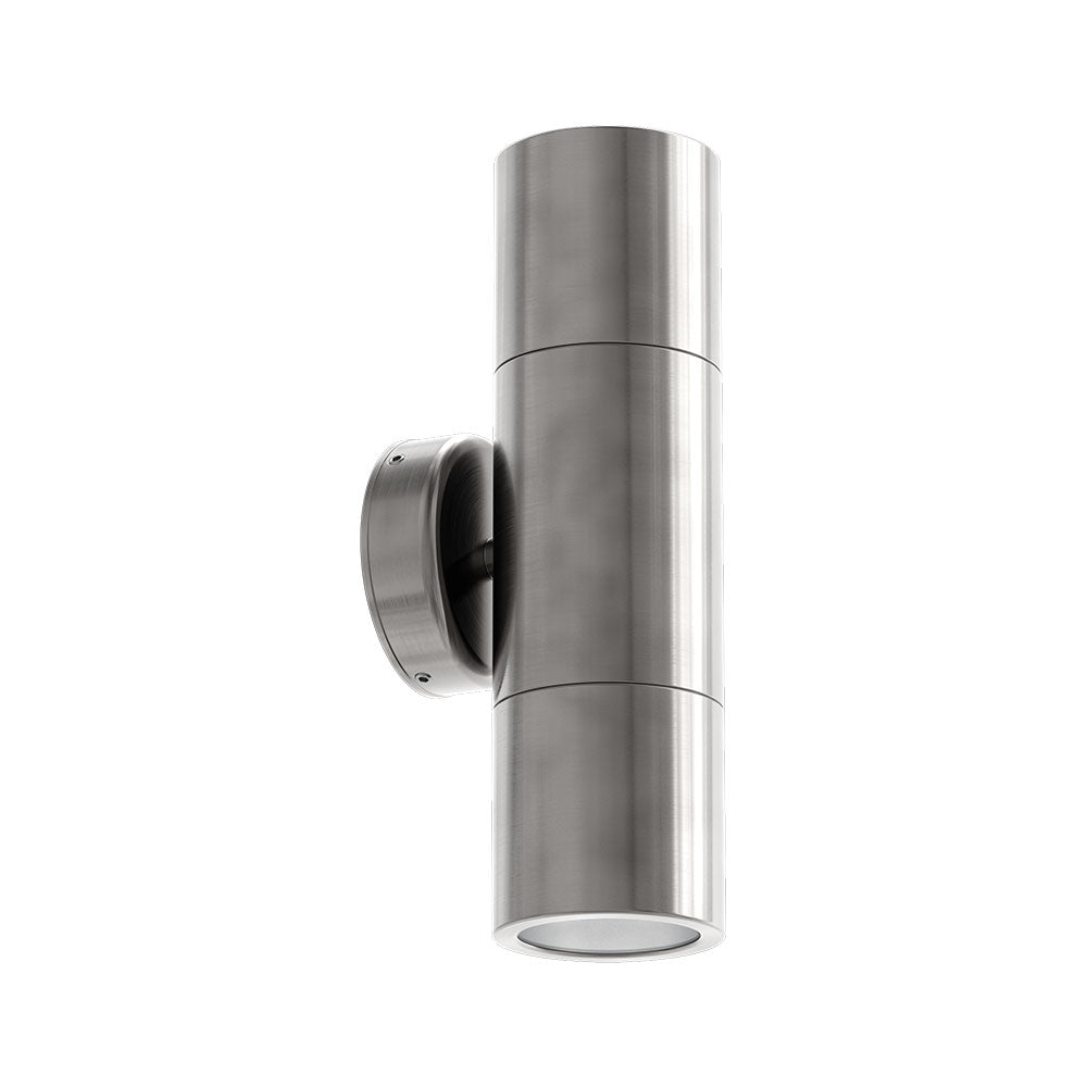 Shadow 2 x 6W CCT 12V DC MR16 LED Up / Down Wall Light 316 Stainless Steel - 10902