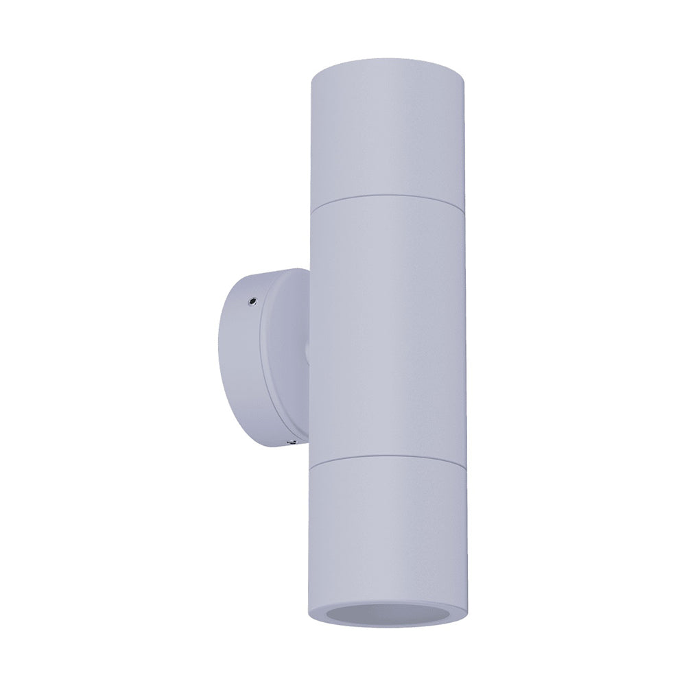 Shadow 2 x 6W LED Up / Down Wall Pillar Light White / Tri-Colour - 49027