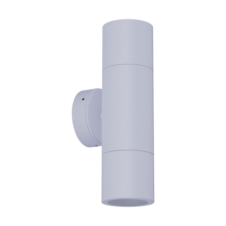 Shadow 2 x 6W LED Up / Down Wall Pillar Light White / Tri-Colour - 49027