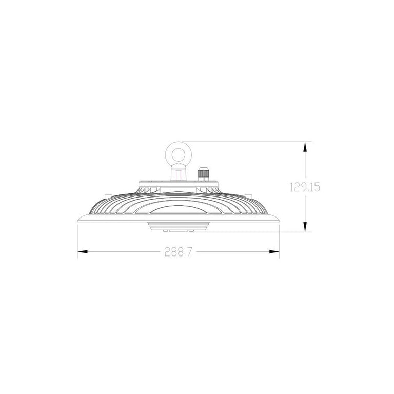 UFO III 150W LED Dimmable High Bay Black / Daylight - SHB27S150NDL