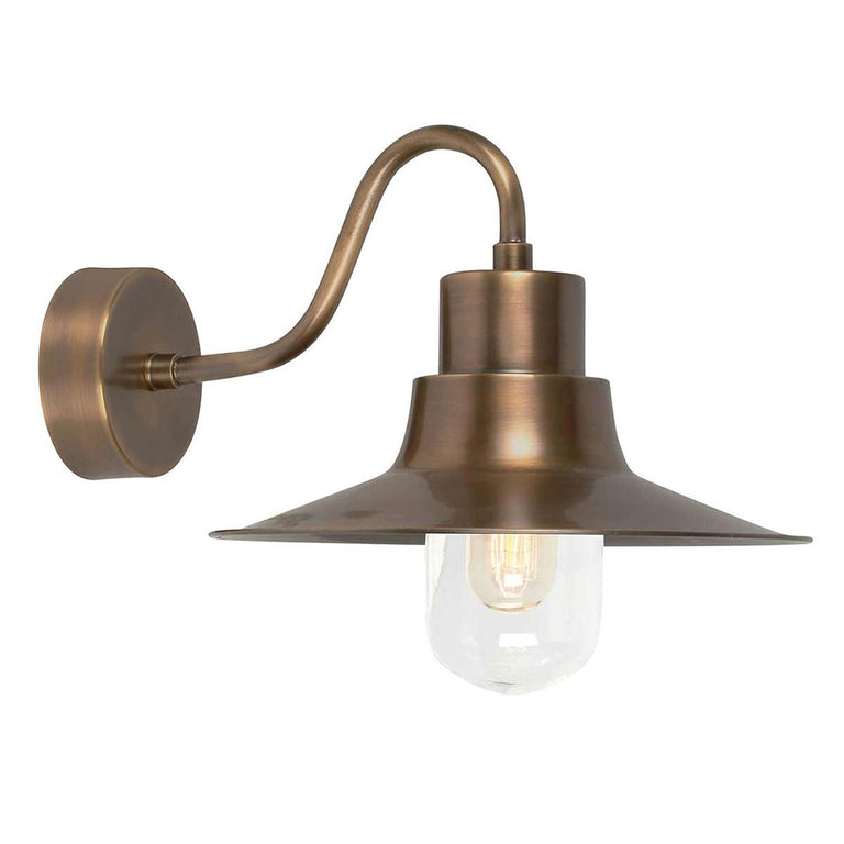 Sheldon Wall Lantern Aged Brass - SHELDON-BR