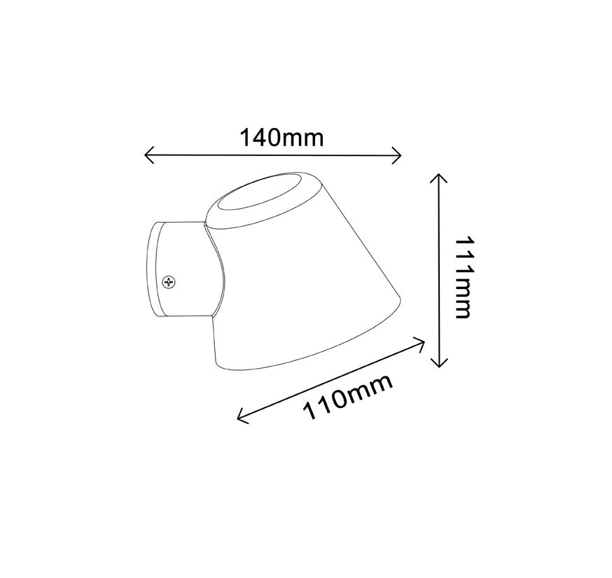 Exterior GU10 Wall Light Copper - Skopa2