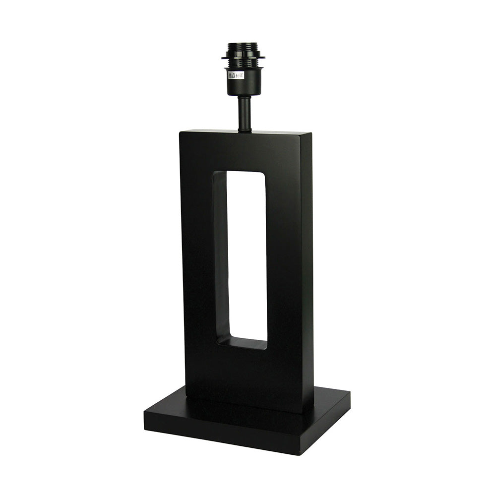 Habitat Dark Steined Table Lamp Walnut Base Only - OL97934WN